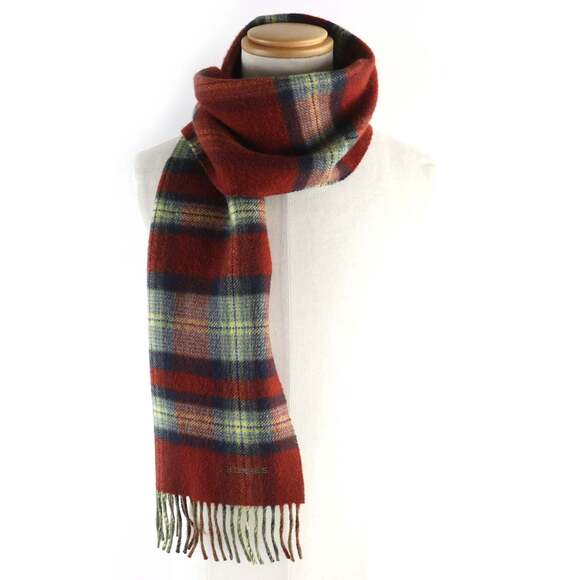 HERMES Authentic Red Scarf - Picture 4 of 11